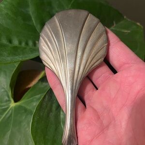 Vintage International Silver Company Silver Plated Ornate Hand Mirror Art Nouvea